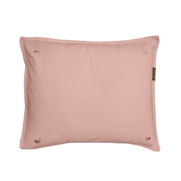 Bundala sateen pillowcases set (pink with pink leaves) - Four Leaves