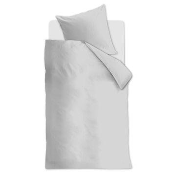 Beddinghouse Bettbezug Hellgrau Bio-Baumwolle 135x200 cm