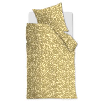 Ambiante Bettbezug Gelb Tupfen Baumwolle
