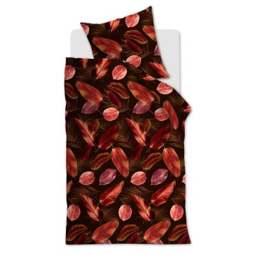 Ambiante Bettbezug Rot Baumwolle 135x200 cm