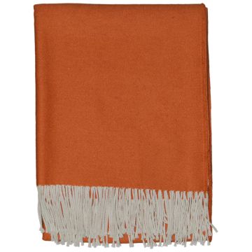 Alpaka Wolle Plaid - Orange Alpaka Wolle Plaid - Orange