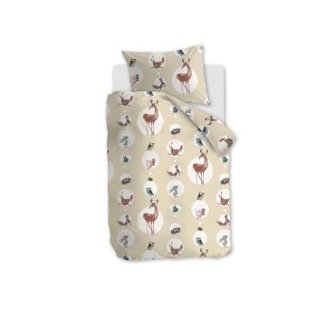 Beddinghouse x Fiep Amsterdam Dekbedovertrek Geel Katoen Peuterdekbedje 100 x 135 cm