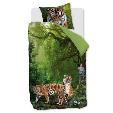 FREEK VONK Dekbedovertrek Groen Katoen 1-persoons 140 x 200 cm