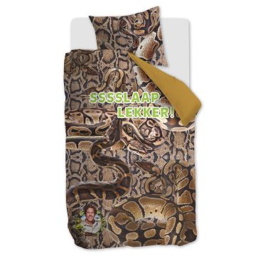 FREEK VONK Dekbedovertrek Bruin Katoen 1-persoons 140 x 200 cm