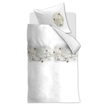 Marjolein Bastin Dekbedovertrek Naturel Bloemen Katoen