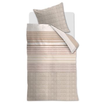 Bettwäsche-Set Nude Gestreift Baumwolle