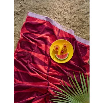 Kaat Amsterdam Badhanddoek Coral cave Multi 100 x 180 cm