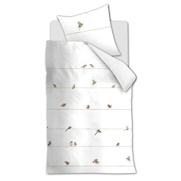 Bettwäsche-Set Naturel Tiere Baumwolle