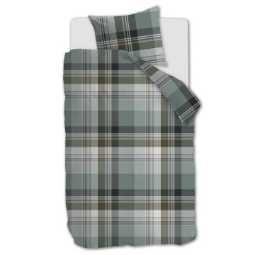 Beddinghouse Dekbedovertrek Vernon Groen 1-persoons 140 x 200/220 cm Beddinghouse Dekbedovertrek Vernon Groen 1-persoons 140 x 200/220 cm