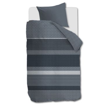 Beddinghouse Dekbedovertrek Fera Blauw 1-persoons 140 x 200/220 cm Beddinghouse Dekbedovertrek Fera Blauw 1-persoons 140 x 200/220 cm