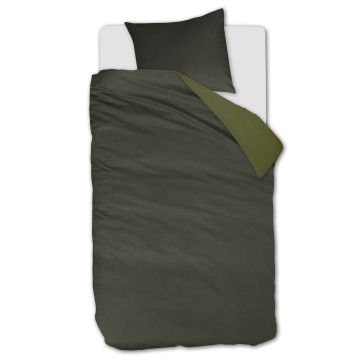 Beddinghouse Dekbedovertrek Warm Groen 1-persoons 140 x 200/220 cm Beddinghouse Dekbedovertrek Warm Groen 1-persoons 140 x 200/220 cm