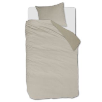 Beddinghouse Dekbedovertrek Warm Zand 1-persoons 140 x 200/220 cm Beddinghouse Dekbedovertrek Warm Zand 1-persoons 140 x 200/220 cm