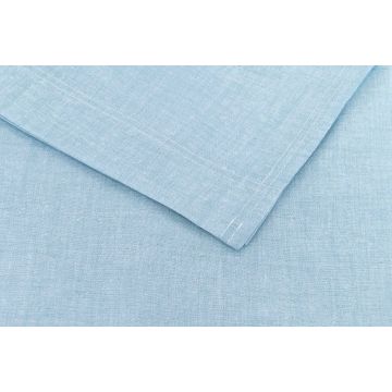ZoHome Topaz-Blue Laken Lino-Bettlaken aus 100 % Baumwolle