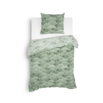 Heckettlane Laurel-Green Bettbezug Danilo 100 % Baumwoll-Satin