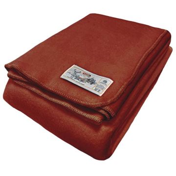 AaBe Decke aus Merinowolle, Rot