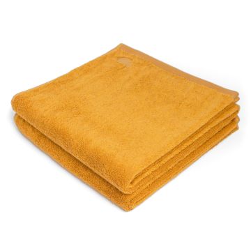 Ahangama yellow bath sheet (set of two) - Four Leaves