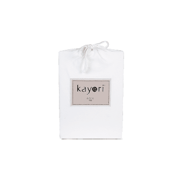 Kayori Kyoto - Spannbettlaken mit geteiltem Topper - Premium-Jersey - Weiß