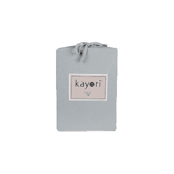 Kayori Kyoto -Topper Spannbettlaken - Premium Jersey - Silbergrau