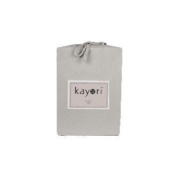 Kayori Kyoto - Spannbettlaken mit geteiltem Topper - Premium-Jersey - Sand