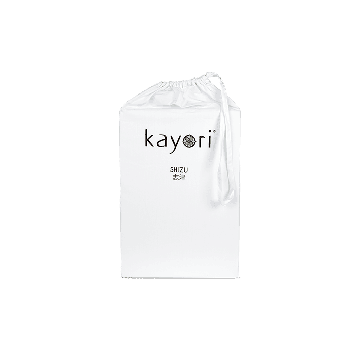 Kayori Shizu Topper Spannbettlaken Perkal - Weiß