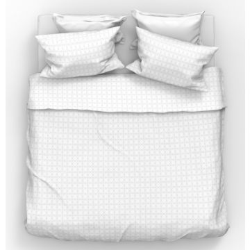 Kayori Shizu Bettbezug aus 100 % Bio-Baumwollsatin Weiß