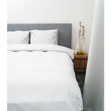 Kayori Shizu Bettbezug Baumwollsatin - Weiß