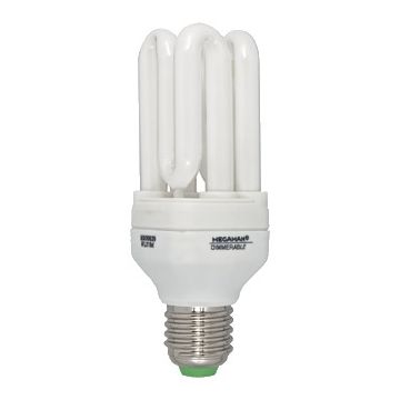 Dimmbare Energiesparlampe E27 Megaman, warmweiß