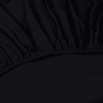 Kayori  Nagano Hoeslaken Topper Flanel - Zwart