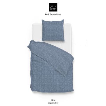 Bettbezug Lino urban blau - 100% Baumwolle