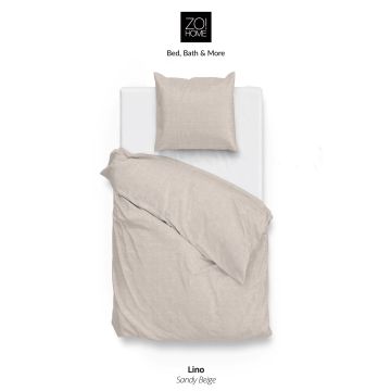 Bettbezug Lino Sandbeige - 100% Baumwolle